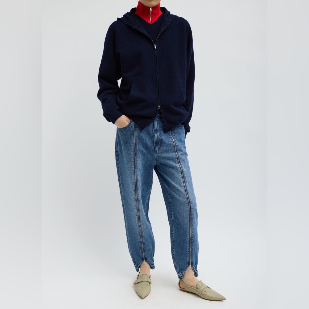 Tibi Zippered Denim Jogger Regular